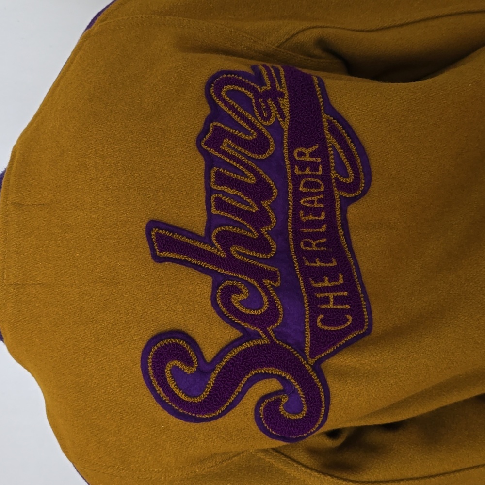 Vintage Cheer Letterman Varsity Jacket Wool Schurz HS Chicago IL - Picture 8 of 13
